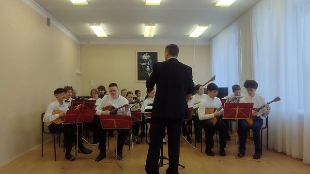 Оркестр русских народных инструментов. Н. Богословский «Тёмная ночь». смотреть онлайн