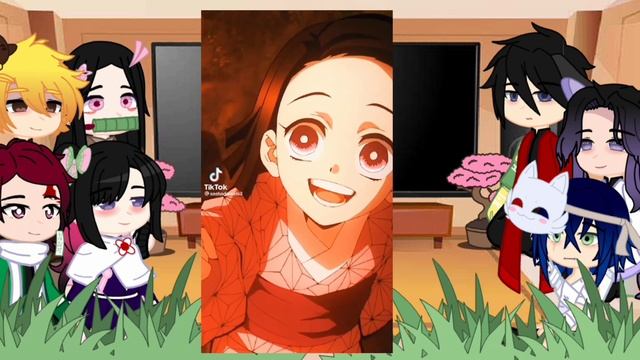 Реакция Demon Slayer на Незуко Комадо