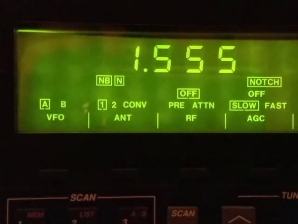 Drake R8E ,приём 1556 и 1557кГц ,первый опыт.