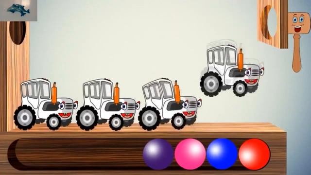 Синий трактор учим цвета смотреть онлайн