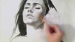 Портрет карандашом Меган Фокс