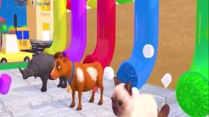 мультик разноцветные животные