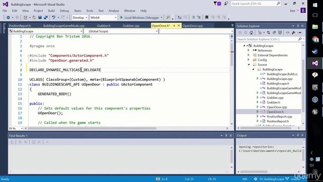 [Udemy UE4 C++] 090 Exposing Events to Blueprint смотреть онлайн