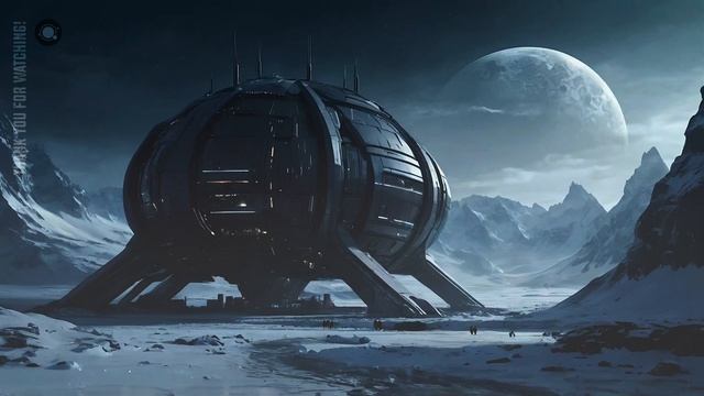 MOON OVER ICE ☆ Deep Sci-Fi Ambient In Frozen Exoplanet ☆ Drone Music