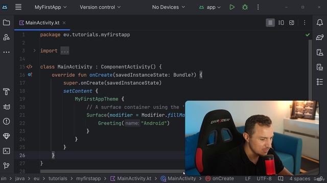 13. Day 1 - Changing the Scaling in Android Studio смотреть онлайн