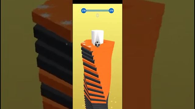 Пробивай мячиком стеки #SHORTS Веселая и простая игра кликер #GAMES STACK BALL треш игры на андроид смотреть онлайн