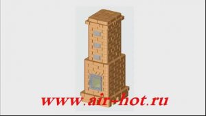 Малогабаритная подовая прямоточная отопительная печь