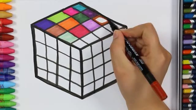 как рисовать рубик смотреть онлайн