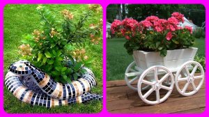 Необычные клумбы на даче 💐🌹🌺