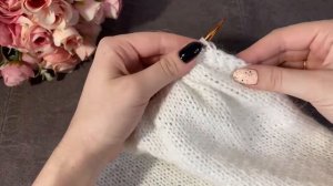 Бактус спицами.