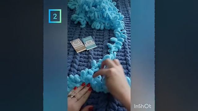 Ромбы из Alize puffy часть 2 смотреть онлайн