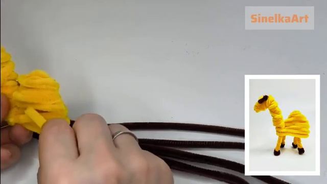 Поделка верблюд из синельной проволоки / DIY / Tutorial / Синельная проволока мастер класс смотреть онлайн