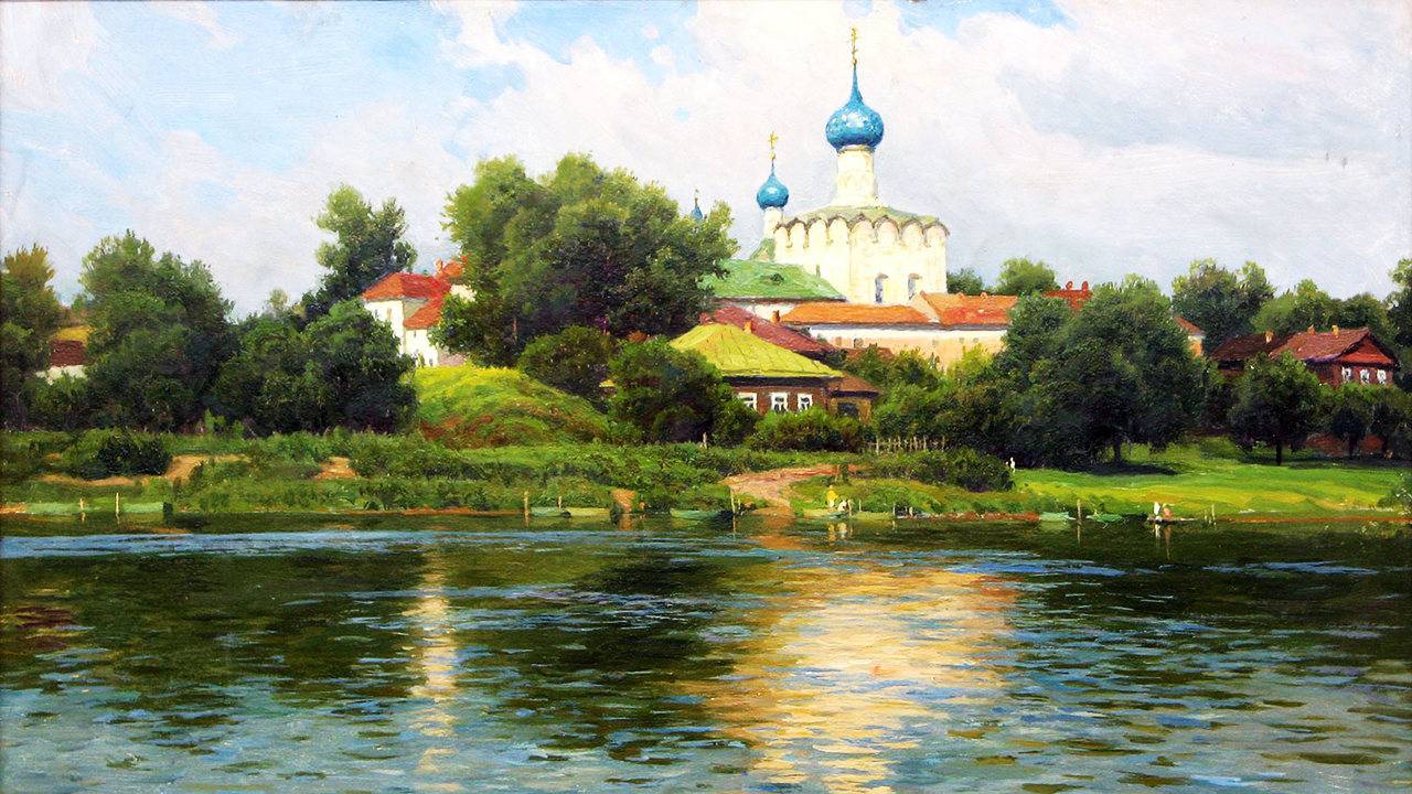 Летние пейзажи художника Бориса Щербакова смотреть онлайн