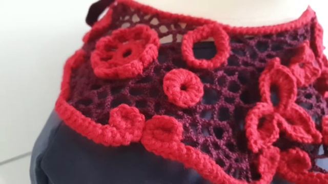 Воротник ирландское кружево Irish lace collar смотреть онлайн