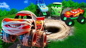 Машинки летают и прыгают! Развивающие мультики Машины помощники. Мультфильмы про машинки