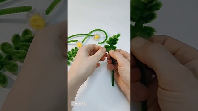 Ромашки из синельной проволоки смотреть онлайн