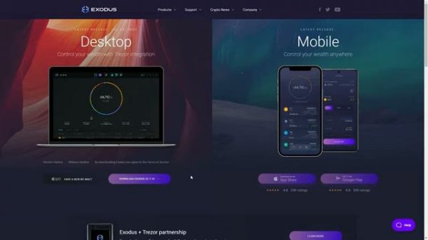 Exodus Wallet： обзор и отзывы о криптовалютном кошельке (2025)
