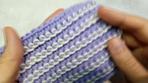 ДВЕ интересные ТЕХНИКИ вязания или все гениальное - ПРОСТО! Двухцветные узоры крючком.