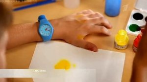 Заставка первого канала лето утро мальчик рисует красками