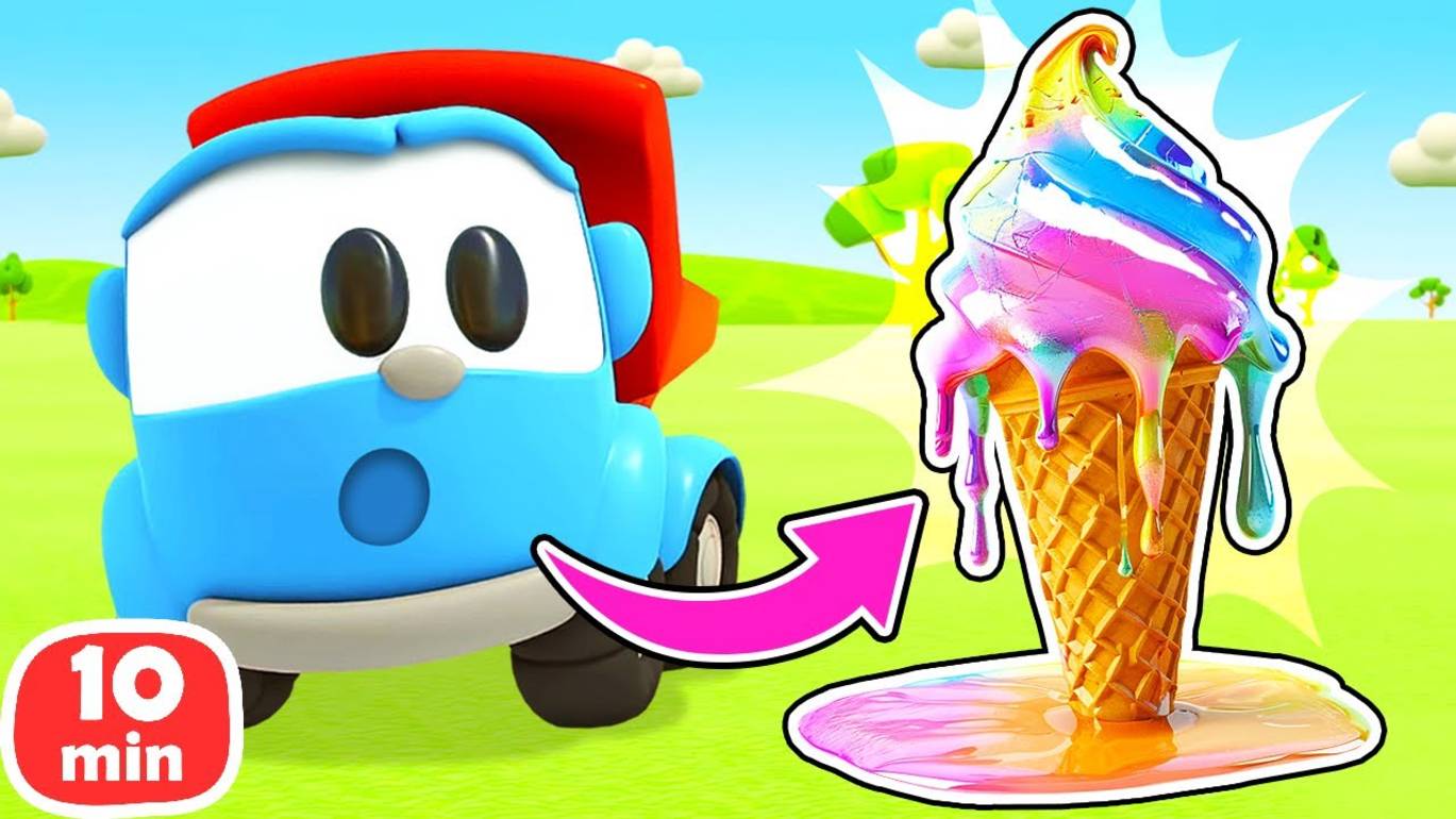 Весёлые игры с Грузовичком Левой и машинками! Сборка рефрижератора и машин из запчастей смотреть онлайн