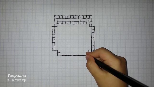 Рисунки по клеточкам # 24 Рыбка в аквариуме смотреть онлайн