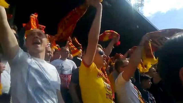 На матче Арсенал-Локомотив.