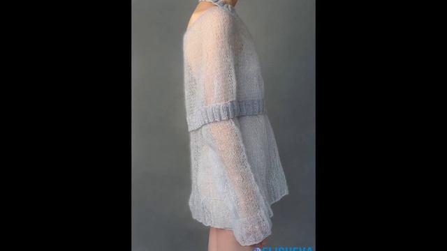 Мохеровый Свитер Спицами - 2019 / Mohair Sweater Knitting Needles смотреть онлайн