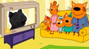 Три Кота  ТЕЛЕВИДЕНИЕ С ГОВОРЯЩИМ СУПЕР КОТОМ ( ИГРА для ДЕТЕЙ ) Развивающие игры #142
