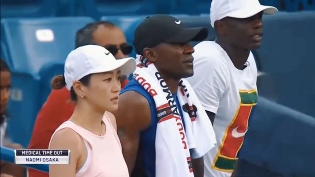 Наоми Осака снялась из-за травмы выиграла София Кенин. Osaka - Kenin. 17.08.2019. Cincinnati.