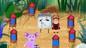 Развивающее видео Лунтик - Учим буквы. Салют.