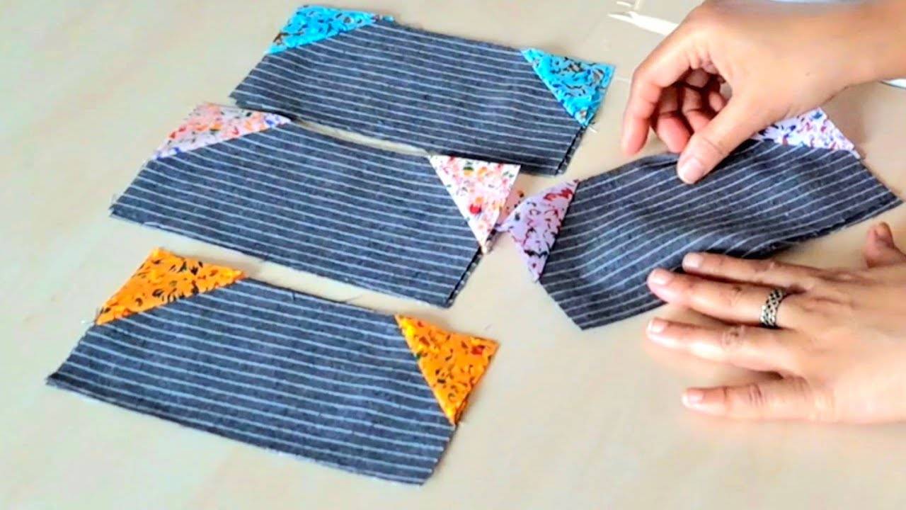 Как превратить эти скучные ткани в потрясающее лоскутное одеяло 😍 смотреть онлайн