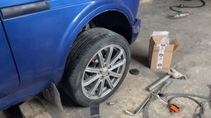 Установка 17 колес на ниву через колесные проставки фирмы «ZUZ»