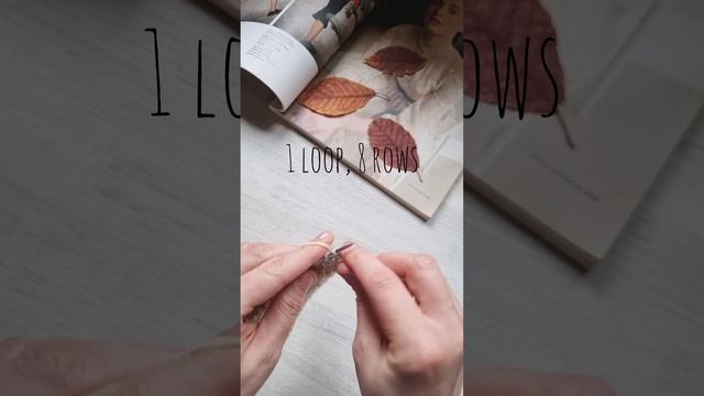 Минималистичный узор спицами🧶❤️knitting pattern. смотреть онлайн