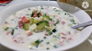 Окрошка классическая с колбасой. Рецепт окрошки на скорую руку. Окрошка на кефире и минералке