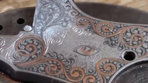 Гравировка штихелем. Узоры на металле.