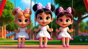 Детские качели- мультик для детей,песенка для малышей,развивающие мультики для детей.