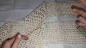 Кофта( рукава)- сетка крючком/ Подробный МК