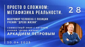 Эфир с А.Н.ПЕТРОВЫМ 30.04.2025 №28. Макромир человека с позиции учения "Древо Жизни"