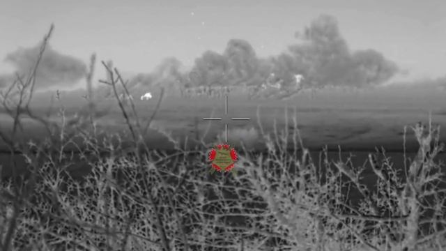 Фиксация разведчиками армейского спецназа через ТПН-1ТОД прилетов «Града» по позициям ВСУ смотреть онлайн