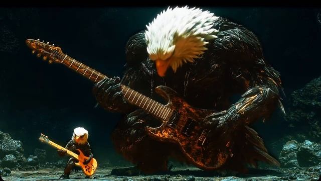 🦅 Skyfire Riffs – 1 Hour of Soaring Blues Metal & Heavy Rock Guitar Storm смотреть онлайн