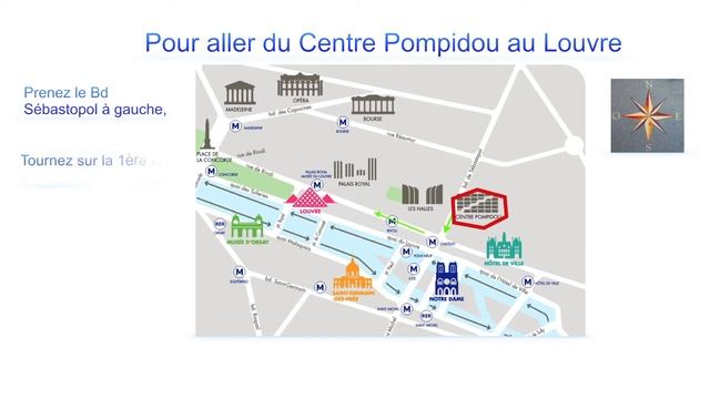 Pour Aller à La Tour Eiffel. Demander Son Chemin En Français. Vocabulaire. A1, FLE, DELF, DALF