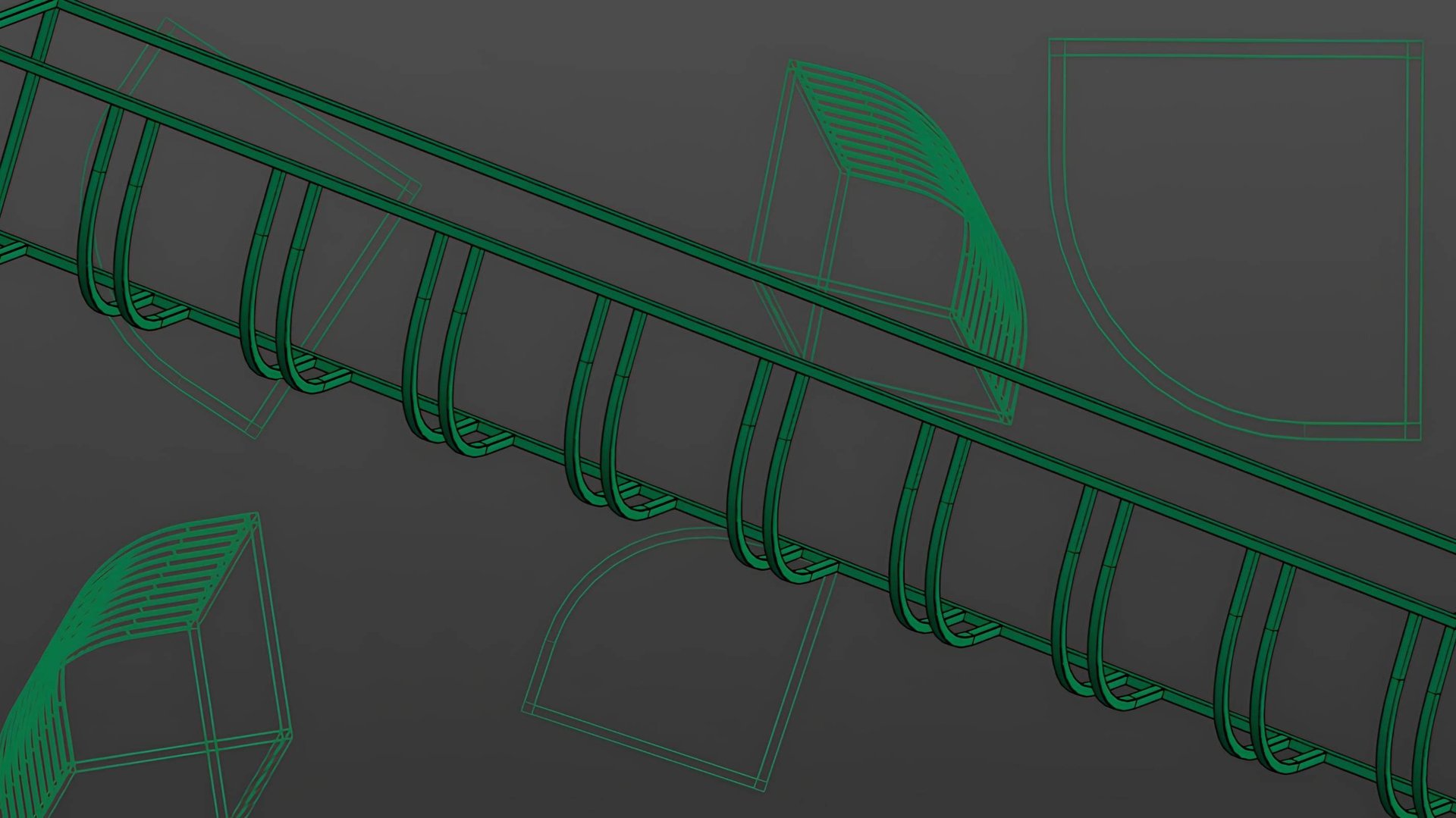 Как создать ВЕЛОПАРКОВКУ в 3д с помощью металлоконструкций в КОМПАС 3D Урок смотреть онлайн