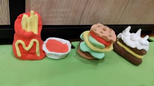 Как слепить из воздушного пластилина еду и напитки. Часть 1.