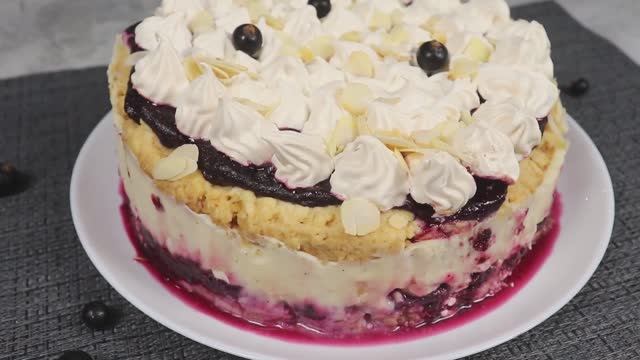 Вкусный торт со смородиной на праздник!