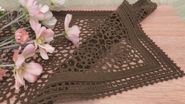 Анонс МК Салфетка-Дорожка крючком для начинающих . (02.05.25)