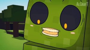 "майнкрафт " анимация крипер и Стив друзья до смотри до конца ролик