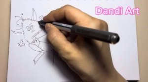 Часть 1. Рисование БАБАЙКИ , ДЕДА И СИНЕГО ТРАКТОРА! Рисуем! Drawing cartoon characters. Blue track