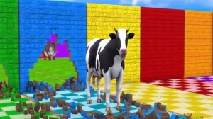 разноцветные радужные животные мультяшные