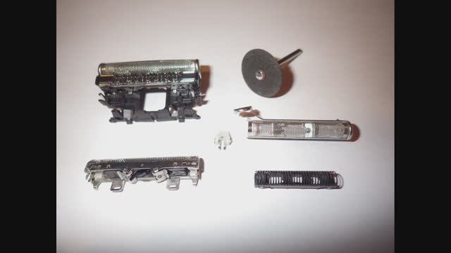 Ремонт сеточки из режущего блока электробритвы Braun Series 7