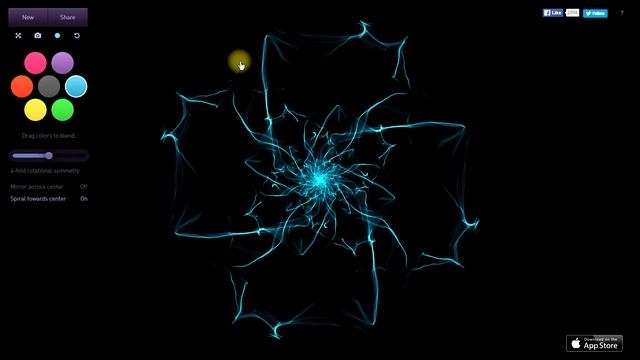 Рисуем быстро снежинки, цветы